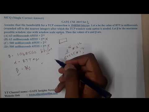 GATE CSE 2015 SET 2 || Computer Networks || GATE Insights Version: CSE
