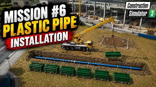 Construction Simulator 3 | Mission #6 – Plastic Pipe Installation 🚧🚜