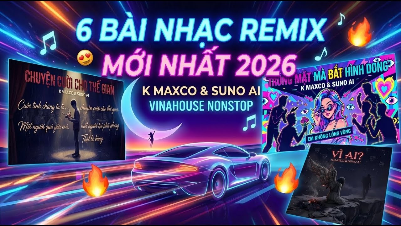 6 BÀI NHẠC K MAXCO REMIX VINAHOUSE MỚI, HAY 2026🔥NONSTOP 2026 DJ REMIX🎼NHẠC REMIX MỚI NHẤT 2026