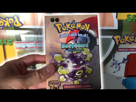 Opening a Bodyguard Theme Deck! Pokémon Fossil WOTC