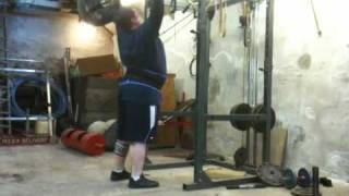 115kg x 2 military press