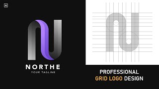 Professional N letter Logo Design Process | Adobe Illustrator Tutorial