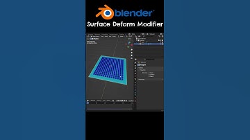 Surface Deform Modifier | Blender 3.5 #shorts
