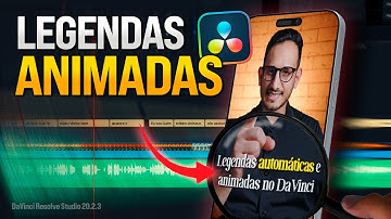 Como Criar Legendas Automáticas e ANIMADAS no DaVinci Resolve Studio (Passo a Passo)
