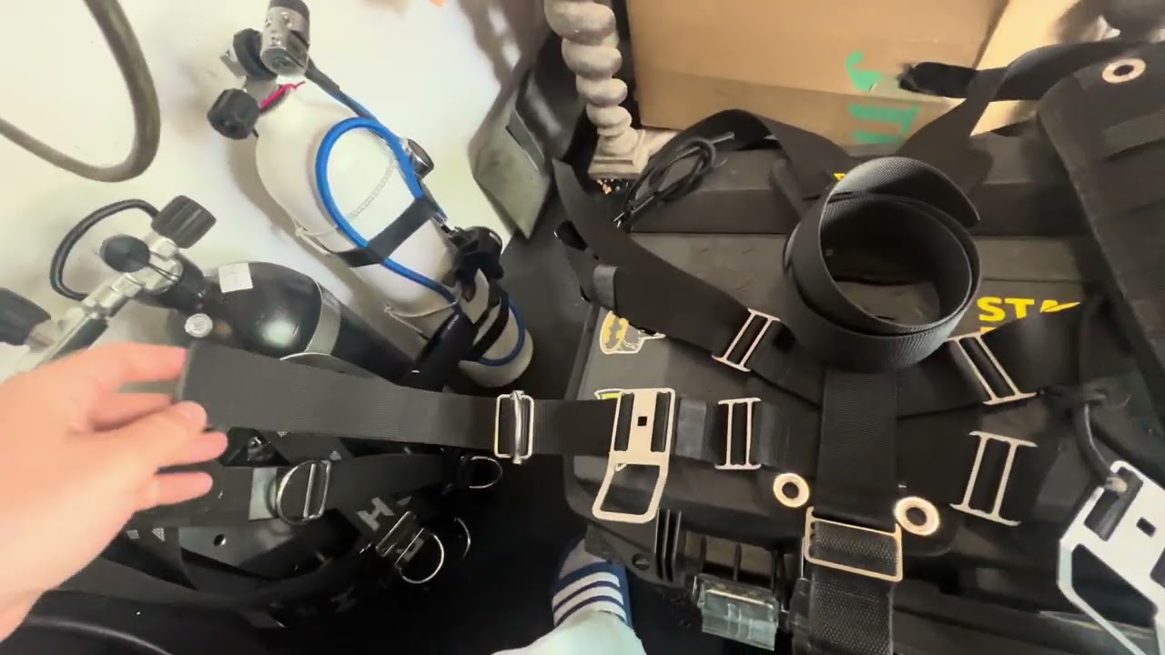 Xdeep Stealth Tec 2 Harness Sidemount Setup wie verbinde ich die Einzelteile 