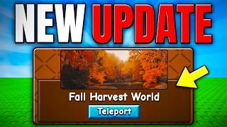 New Fall Harvest Update Is Officially Here Grow A Garden 2