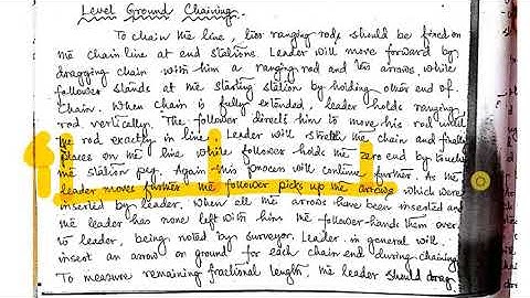 #7 Level Ground Chaining - Surveying