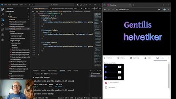 Angular/ThreeJS - Video 164 adds gentilis font