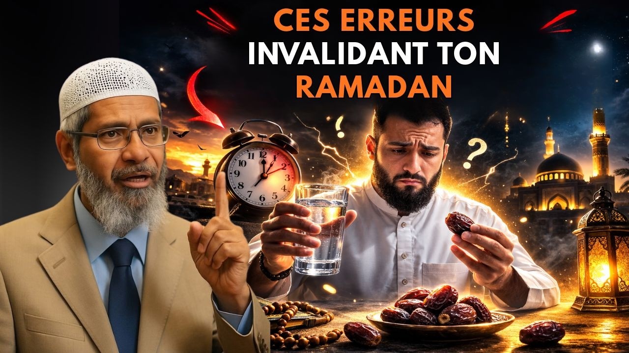 Ces 3 erreurs peuvent invalider ton jeûne du Ramadan (Dr Zakir Naik)