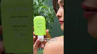 dot and key cica calming sunscreen #youtubeshorts