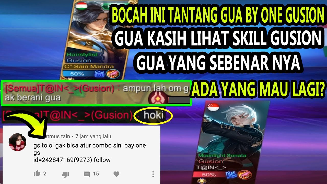 BOCAH HATER INI TERLALU SOMBONG ! MAKSA AJAK BY 1 GUSION.Lihat Apa Yang Terjadi