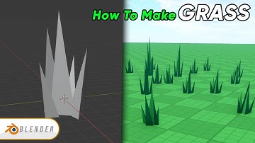 How to Make Low Poly Grass.. Liven up Your Games! (Blender + Roblox Studio)