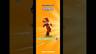 Tricky Festive Run🗿🔥Record Breaking High Score Gameplay🤯#shorts#subwaysurfers#gaming#games#record
