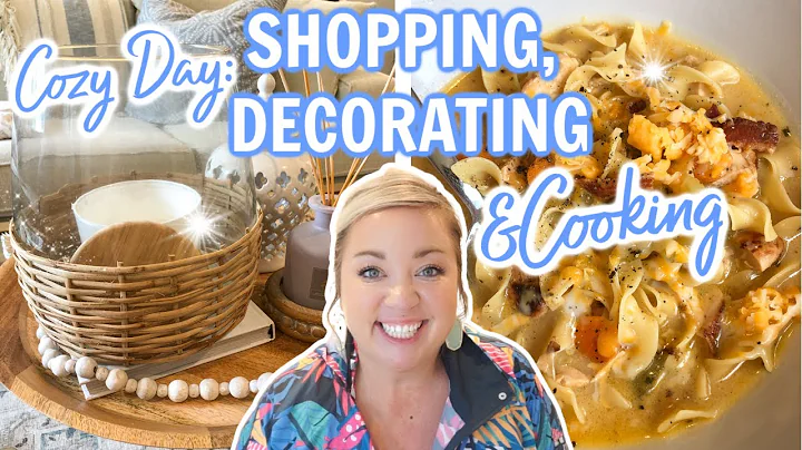 SHOPPING DECORATING AND COOKING | COZY DINNER IDEA...