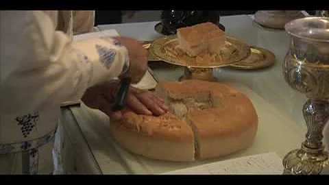 Preparation of the Holy Eucharist  (Arabic / English)