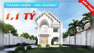 Mẫu Biệt Thự 2 Tầng Mái Thái Tân Cổ Điển 1,1 TỶ Nổi Bật Nhất Tại Huyện Thanh Miện Tỉnh Hải Dương