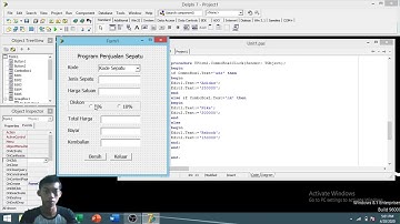 (Procedure) Program Penjualan Sepatu menggunakan Delphi 7