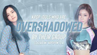 kpop idols who get overshadowed by their group | collab w/ kpop- in-tea