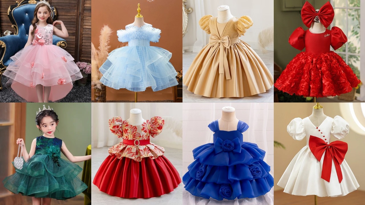 Trendy Baby Girl Frock Gown Designs | Net Frock design and Gown design for Eid | Kids dresses ideas