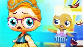 Соня стала носить очки! Видео для детей по куклы лол в школе