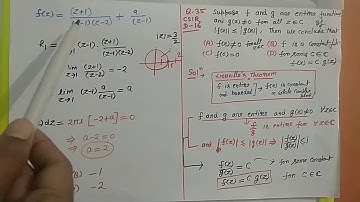 Complex Analysis_Dec-2016 (Solved Questions no 33, 34, 35, 36), Study Material of CSIR UGC NET Maths