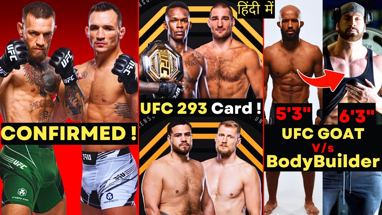 Conor McGregor vs Michael Chandler CONFIRMED ! UFC 293 Card Announced ! UFC GOAT vs Bodybuilder !