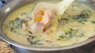 The most delicious soup recipe ever, Norwegian cheese soup! One of the most amazing soups!