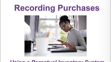 Recording Purchases Under a Perpetual Inventory System