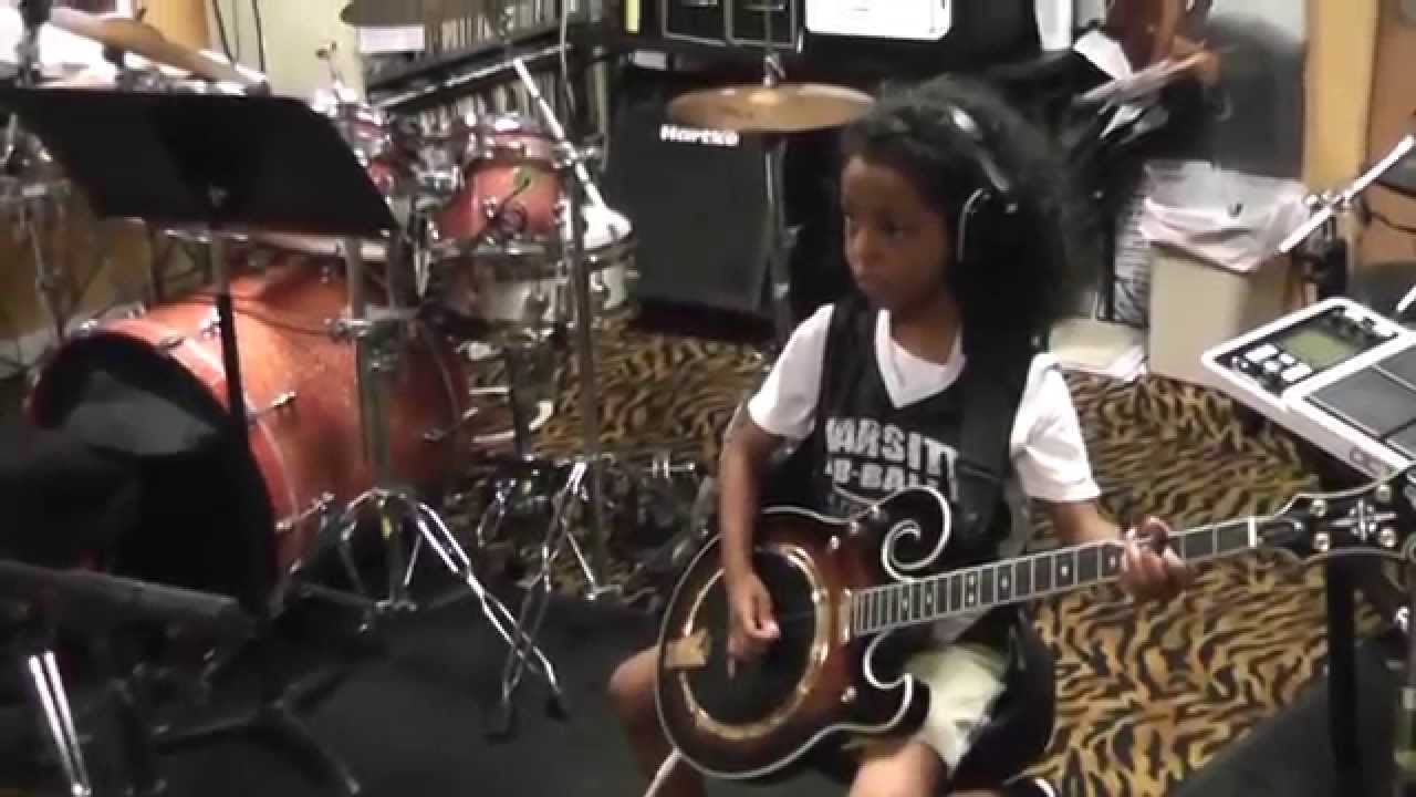 Max Carmichael - Stone Feather (7-year-old Marel Hidalgo on his Gold Tone EBM-5 Electric Banjo)