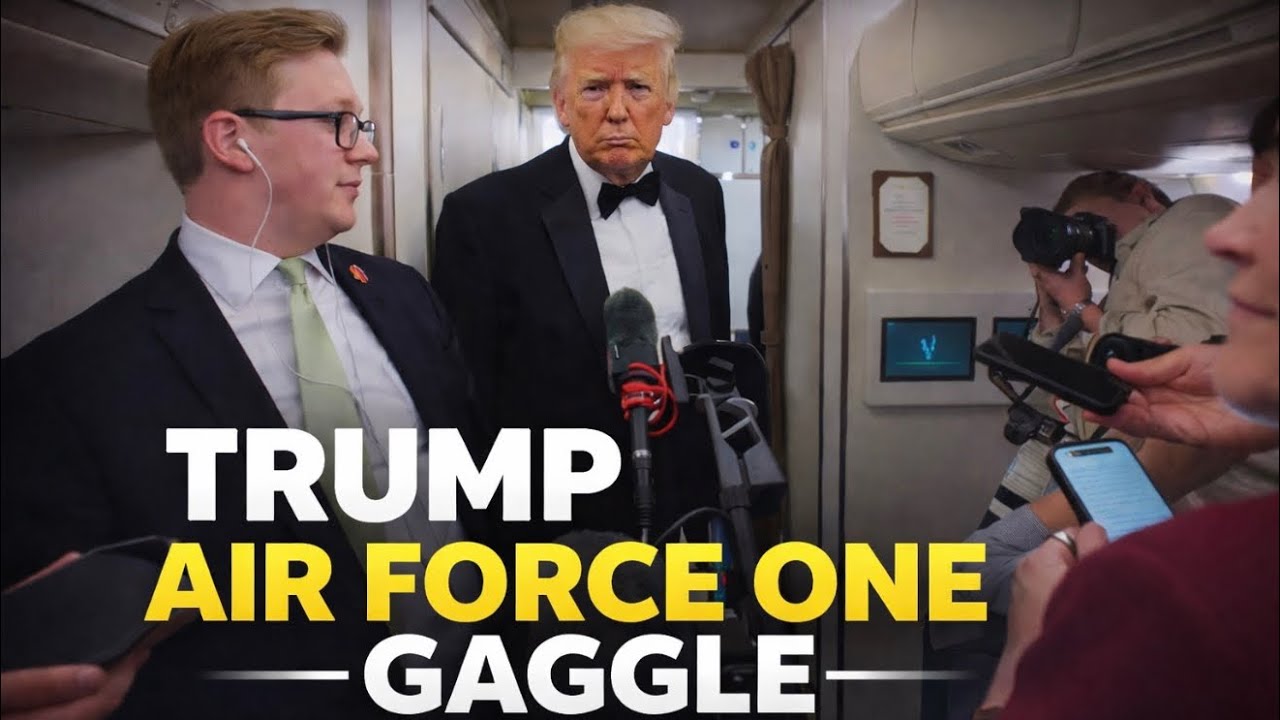 President Trump Speaks to Press Aboard Air Force One | En Route to Palm Beach | 