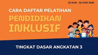 HOW TO REGISTER FOR THE BASIC LEVEL INCLUSIVE EDUCATION TRAINING BATCH 3