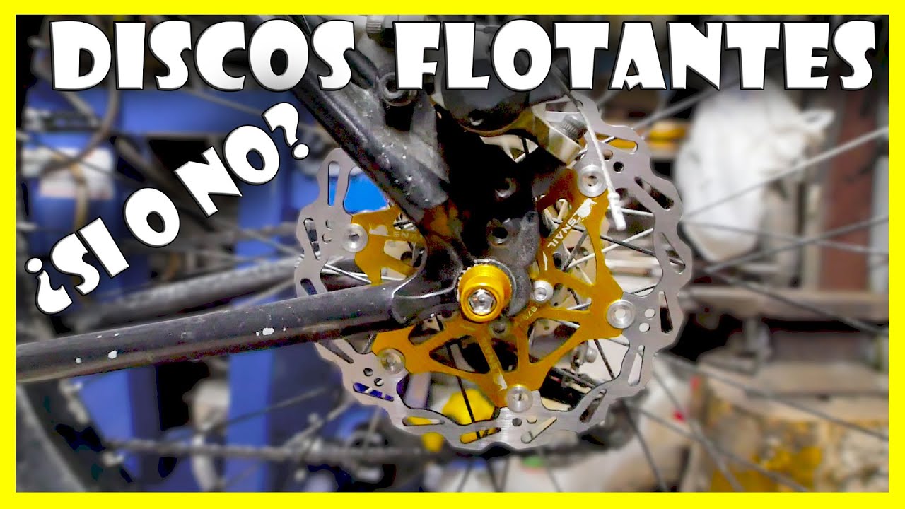 Mala fe Suri gráfico Cómo CAMBIAR a DISCOS de FRENO FLOTANTES en la BICICLETA | MODIFICACIONES  MECÁNICAS - YouTube