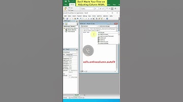 Autofit column Width in Excel #shorts #exceltips #exceltricks