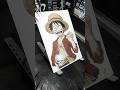 Monkey d luffy realistic from One piece😲 #shortsvideoviral #anime #shortvideo #drawing #art