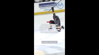 After tragic shooting, teen helps team win championship