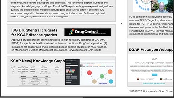 Knowledge graph analytics platform combining LINCS... - Jeremy Yang - BOSC - Poster - ISMB/ECCB 2021
