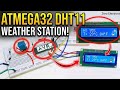 Temperature & Humidity Monitor using ATmega32 and LCD | DHT11 AVR Tutorial