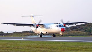 DAT ATR-72 | Arrival at Stord airport, September 2023