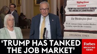Schumer, Senate Democratic Leaders Shred Trump After Shocking Job Growth Revision