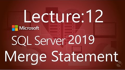 Merge Statement in SQL Server in urdu / hindi