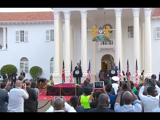 President Obama Joins President Kenyatta of Kenya in a Joint Press Conference class=