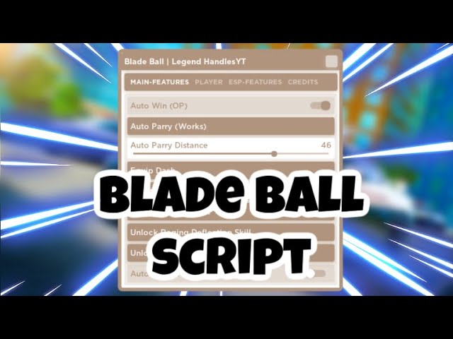 Blade Ball x Script, Blade Ball x Roblox Script Menu