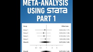 Meta Analysis Using STATA Part 1