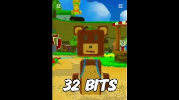 bear 64 bits 32 bits 16 bits 8 bits 4 bits 2 bits 1bit half bit Quarter bit #superbearadventure