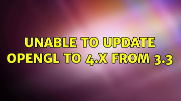 Ubuntu: Unable to update OpenGL to 4.x from 3.3