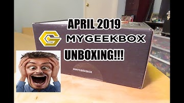 My Geek Box APRIL 2019 mystery subscription box unboxing! MyGeekBox