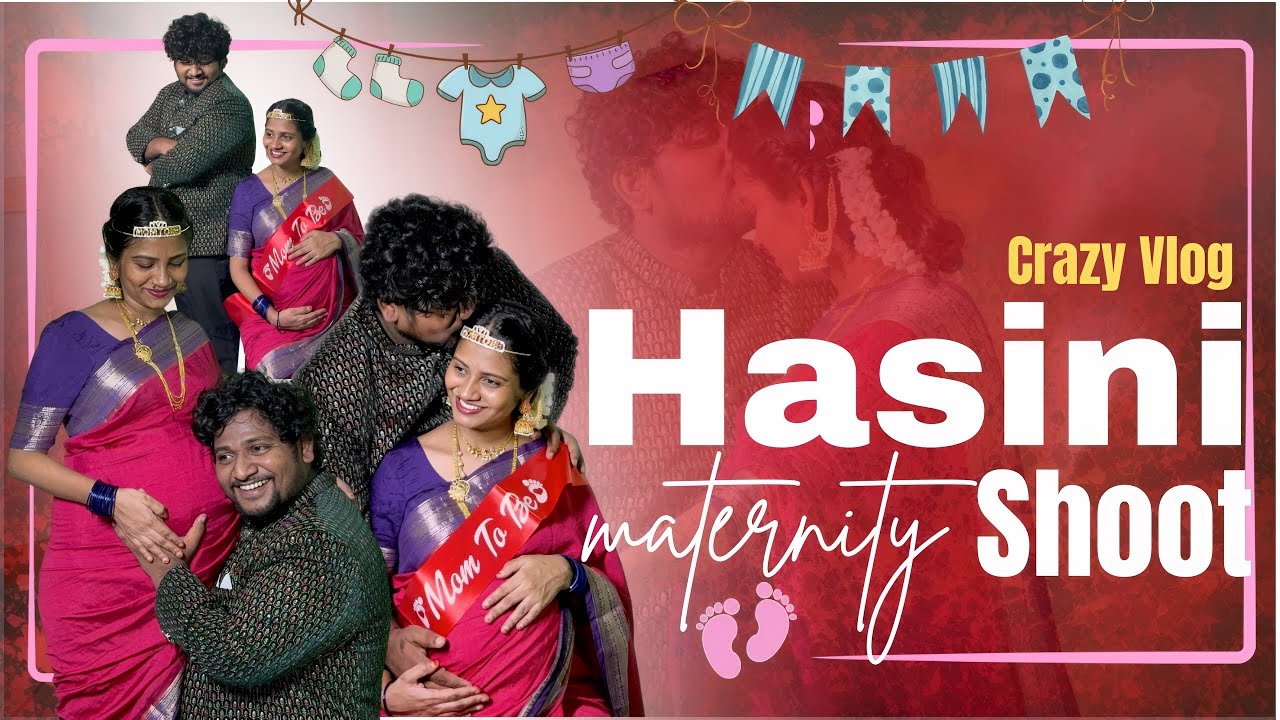 Hasini maternity shoot || Crazy Telugu Family Vlog || Sravan Diamond Family￼