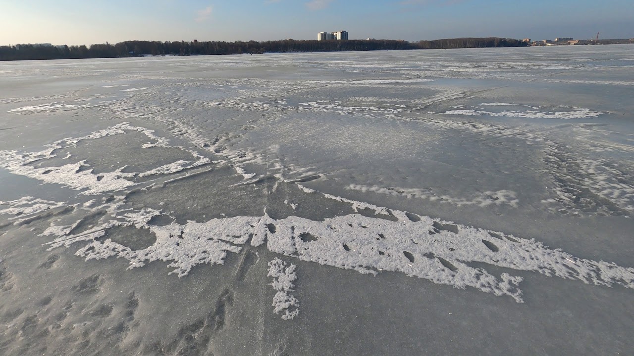 Озеро сенеж зимой
