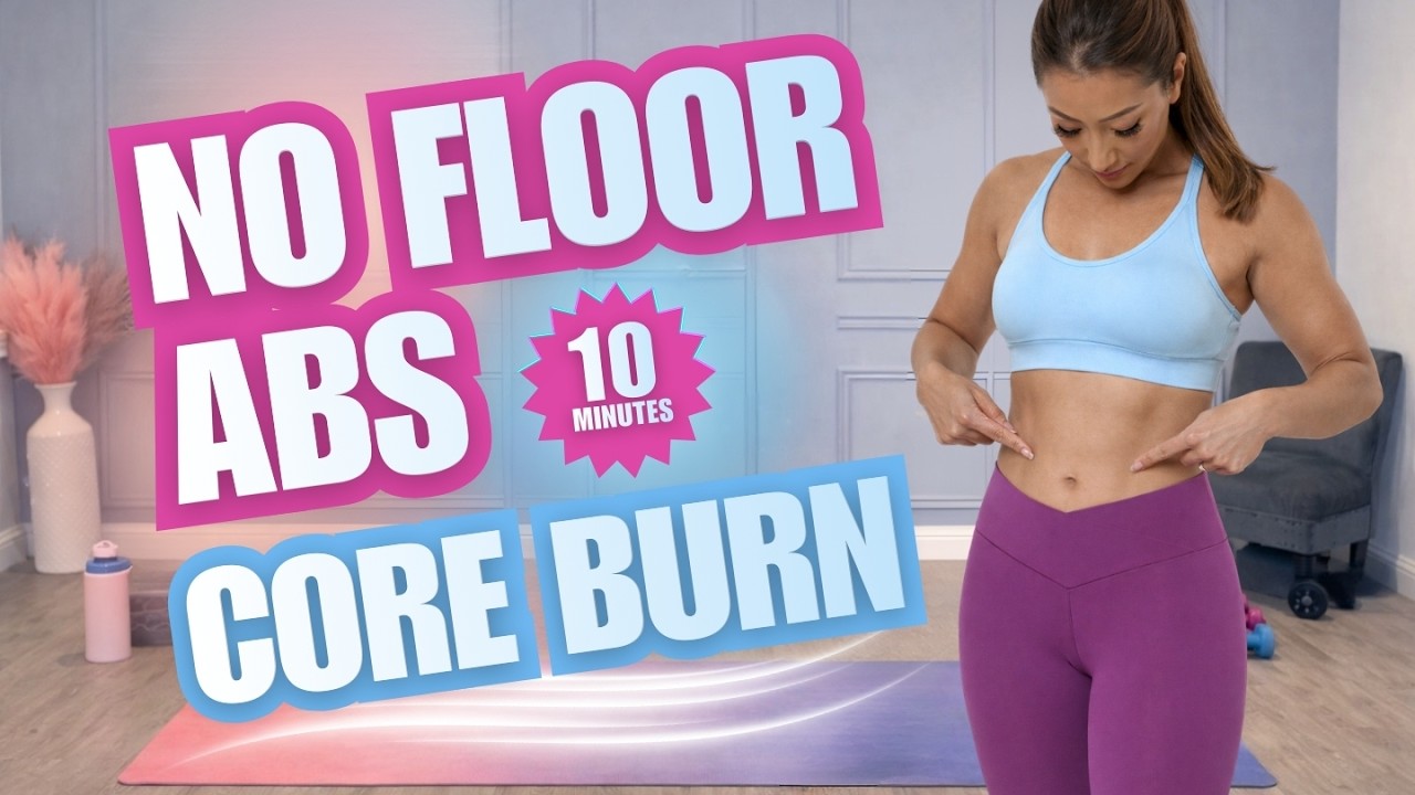 10 Minute Standing Abs Workout (Light Dumbbells, No Floor Work) - YouTube