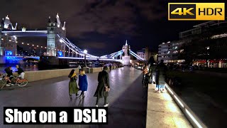 Tower Bridge Night Walk | London Walk- May 2021| Mesmerising 4k Walk [HDR]